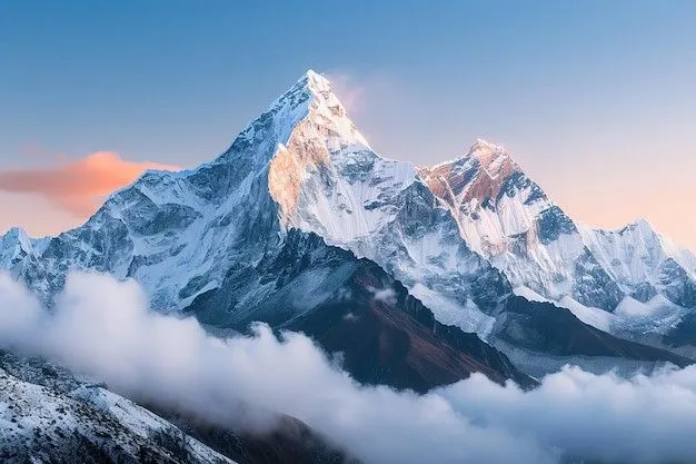 Everest and Lhotse from a distance